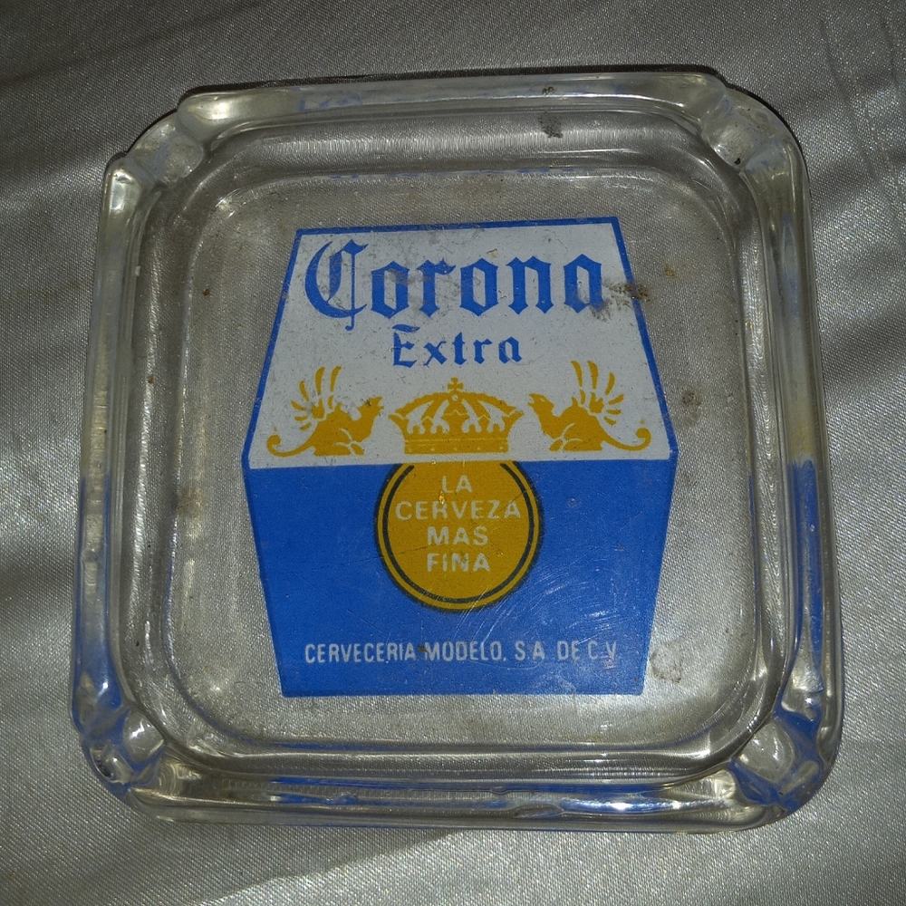 A Corona ashtray